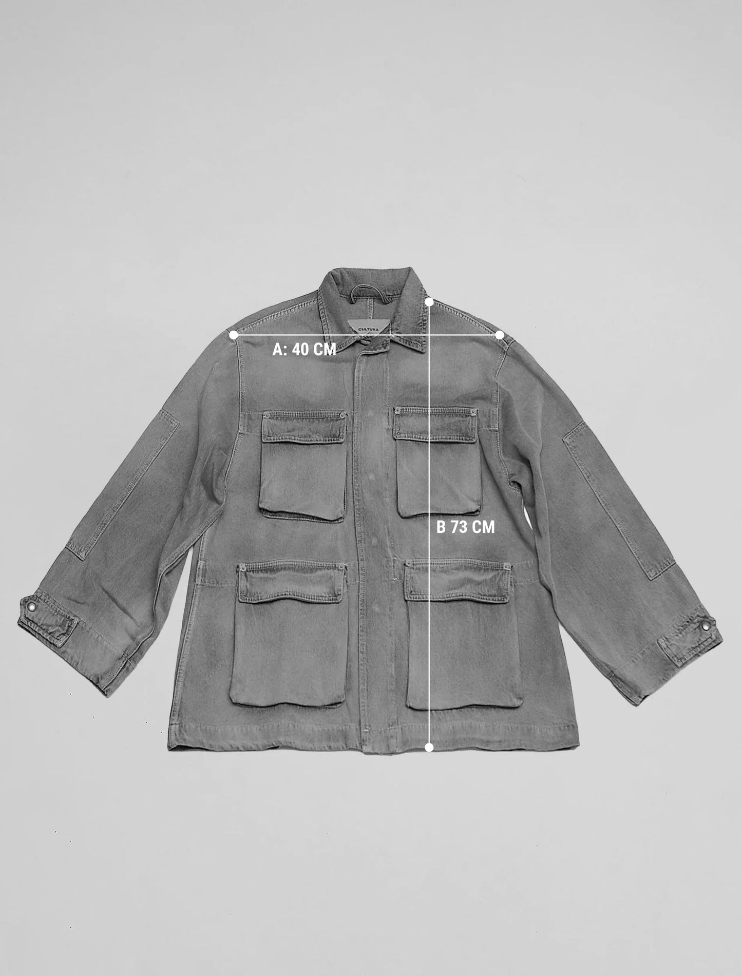 A075 Pocketed Jacket Dirty Sand