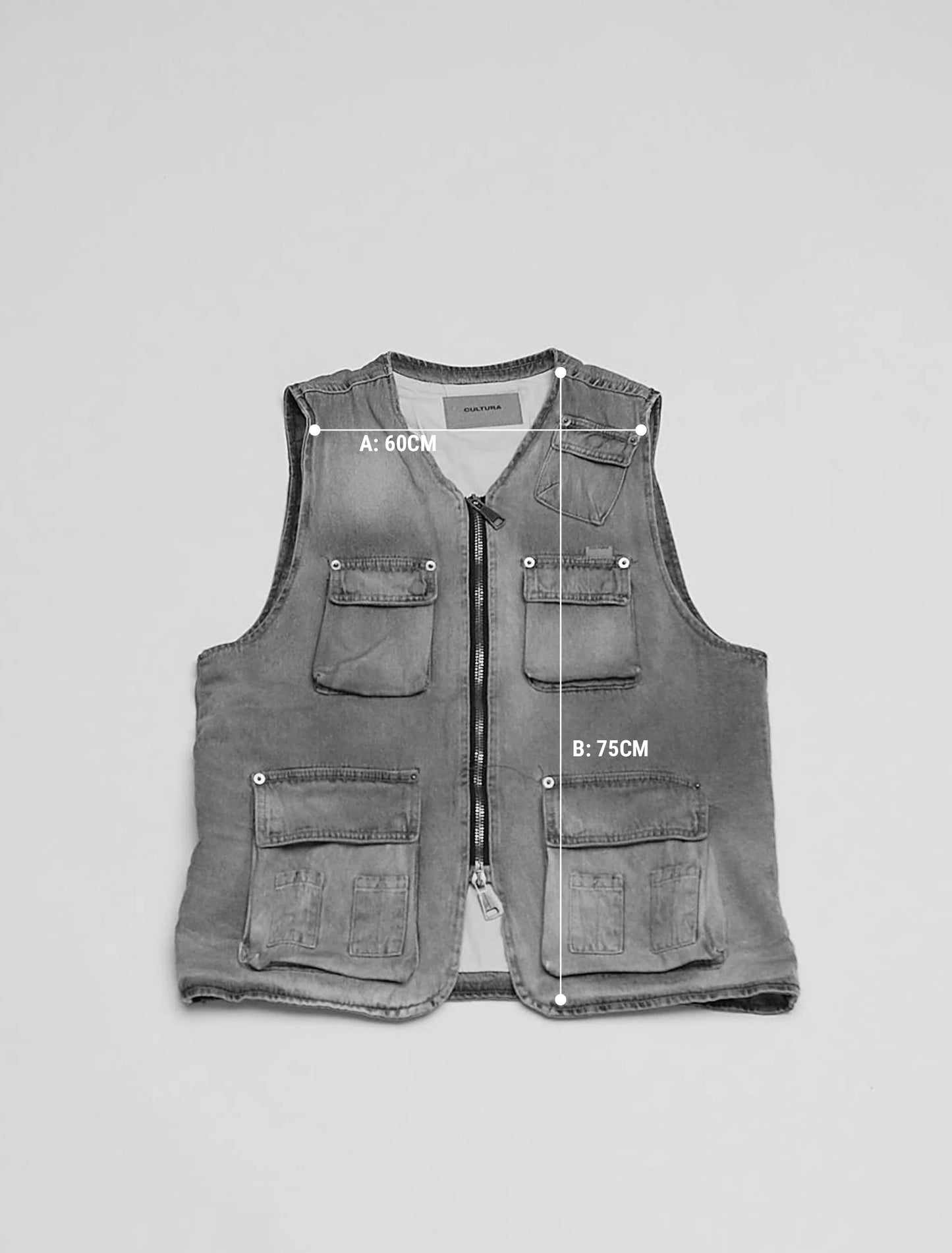 A070 POCKETED VEST SAND