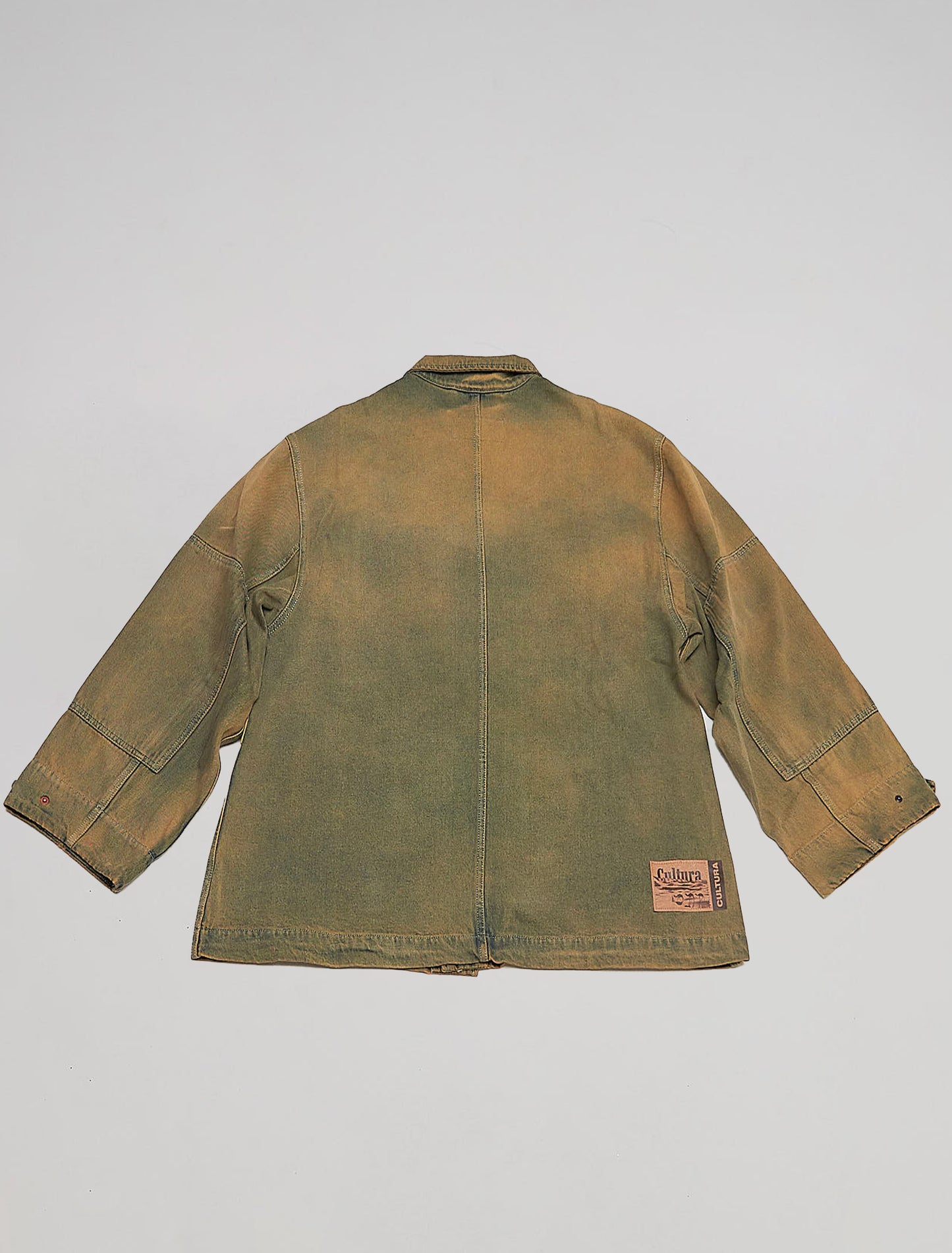 Pocketed Jacket Denim Sand