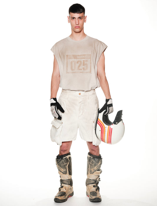 A049 SHORT CARGO WHITE