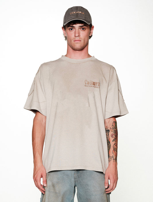 A008 BIKER TEE DIRTY SAND