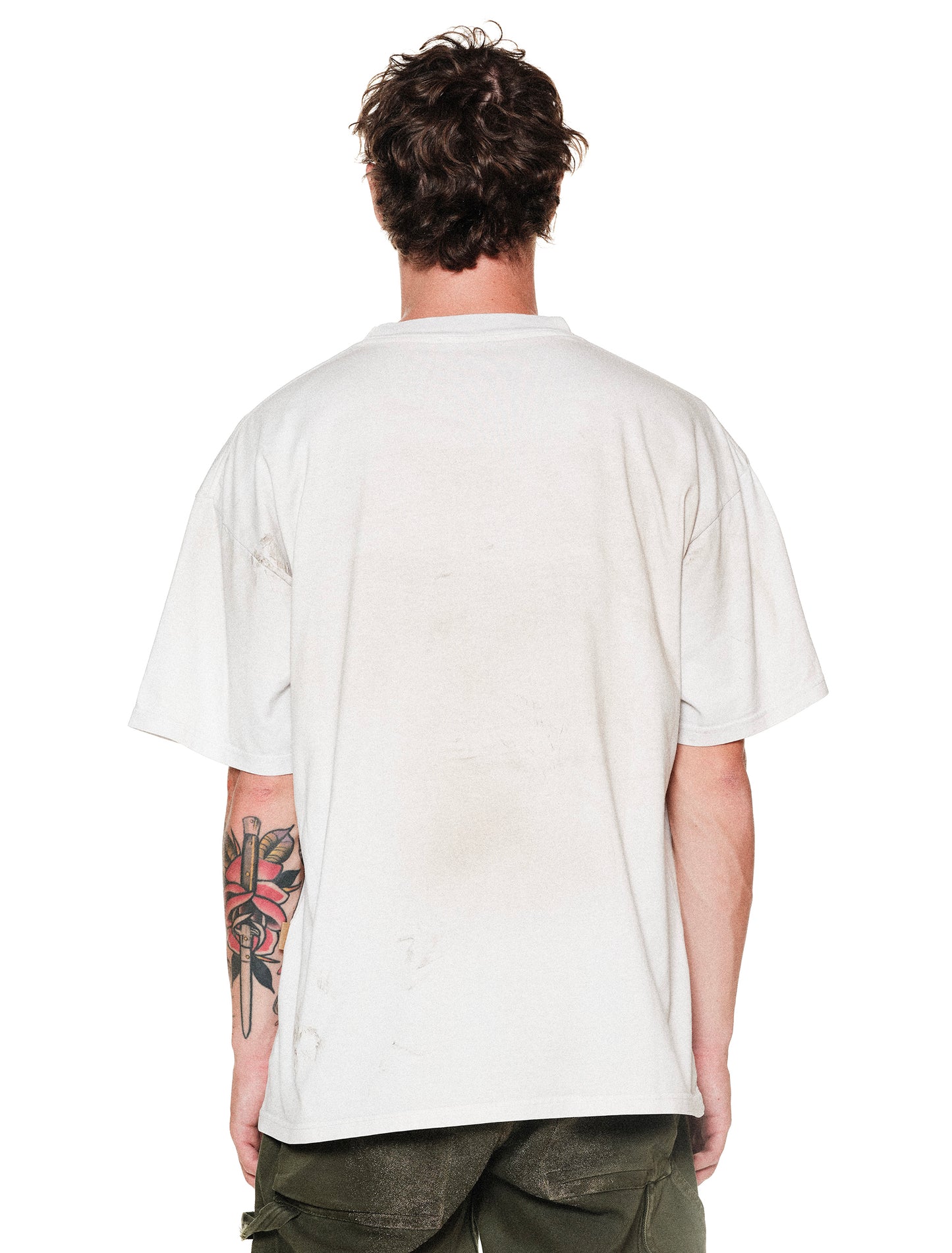 A002 RACE TEE DIRTY WHITE