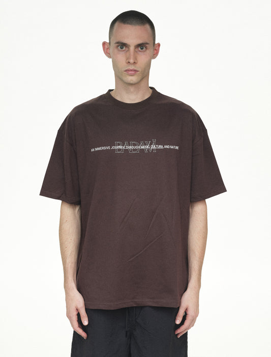 BADAWI IMMERSIVE TEE BROWN