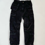 C012 CARGO PANT (BLACK DENIM)