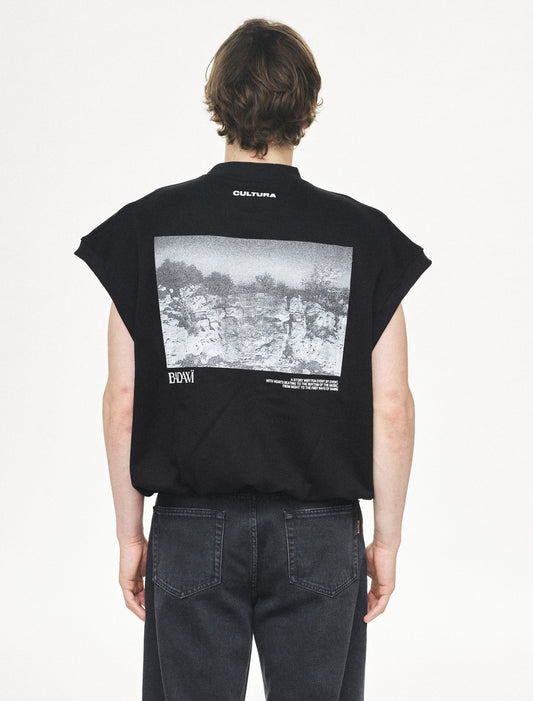 BADAWI CREWNECK SLEVELESS BLACK