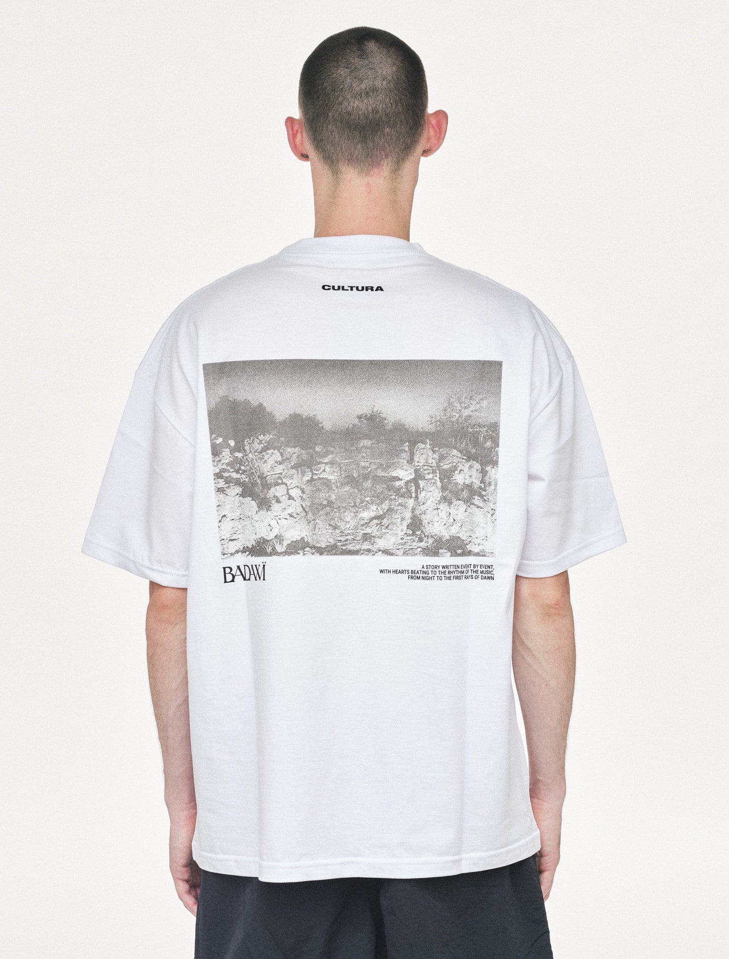 BADAWI ROCK TEE WHITE