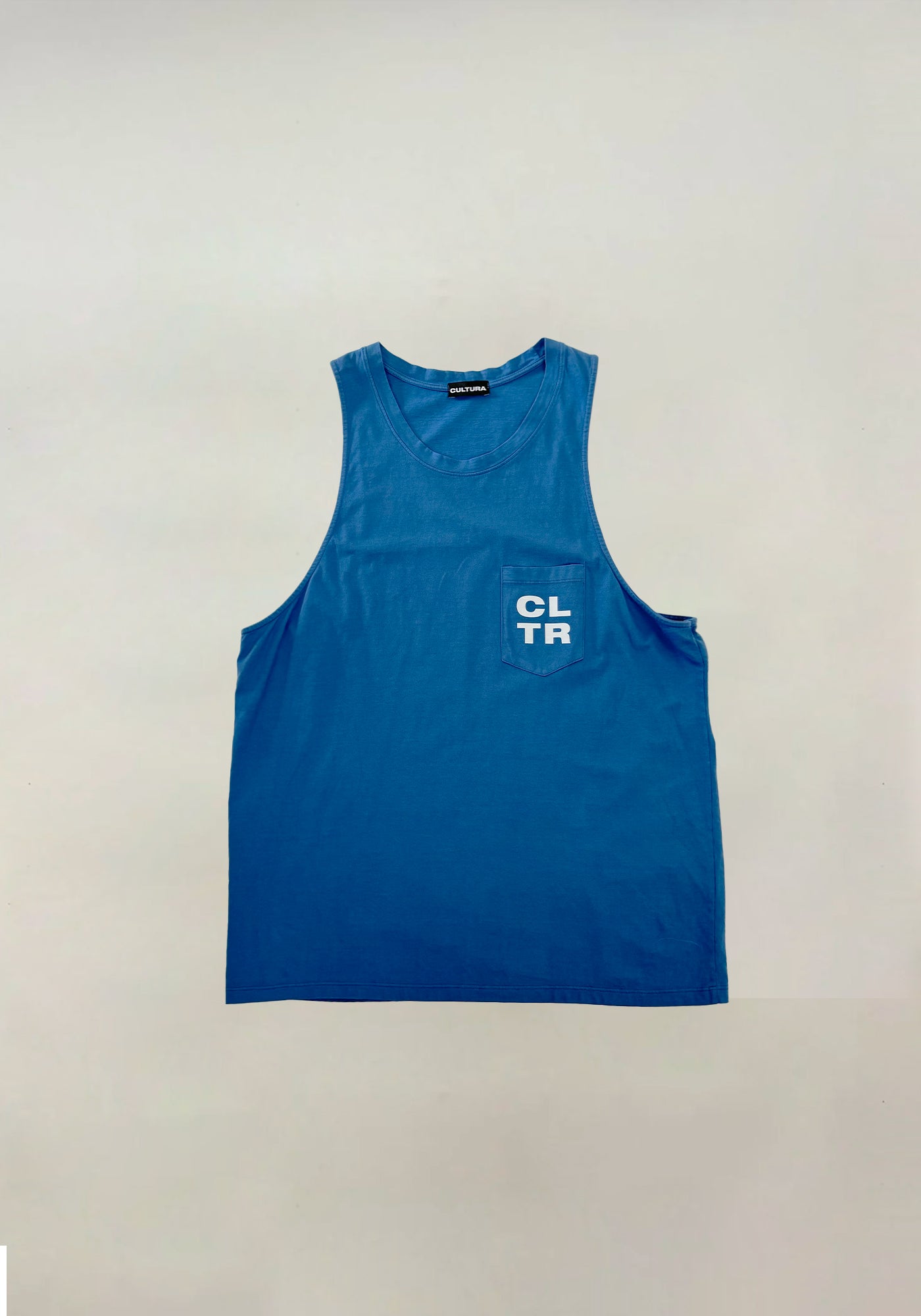 Blue Tanktop CLTR Logo A013