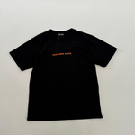 Black T-shirt Orange Logo B003