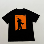 Black T-shirt Orange Logo B003