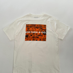 White T-shirt AI Generated Skatepark Print  A007