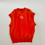 Orange Jersey Sleeveless CLTR Logo B014