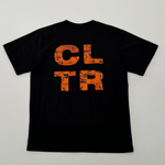 Black T-shirt Orange Logo  B004