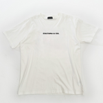 White T-shirt AI Generated Skatepark Print  A007