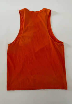 Orange Tanktop CLTR Logo Vintage Effect B013